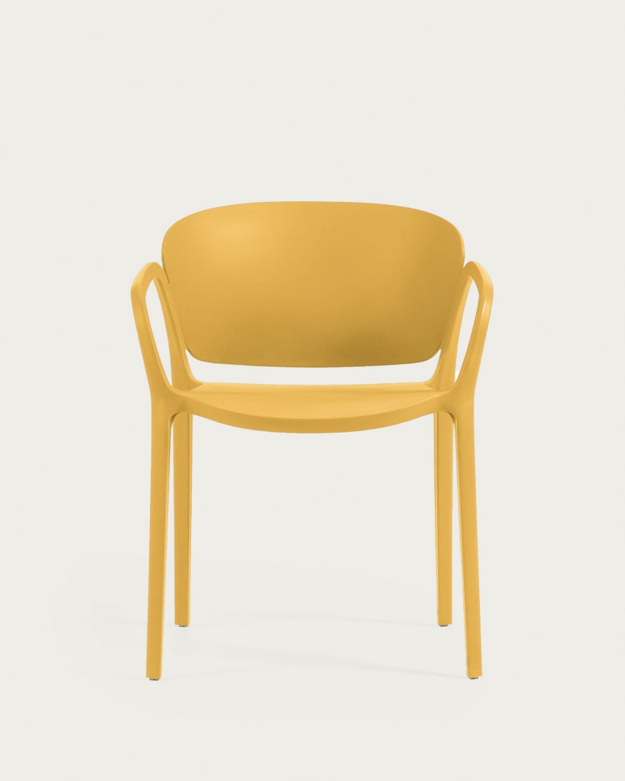 Ania stackable yellow garden chair