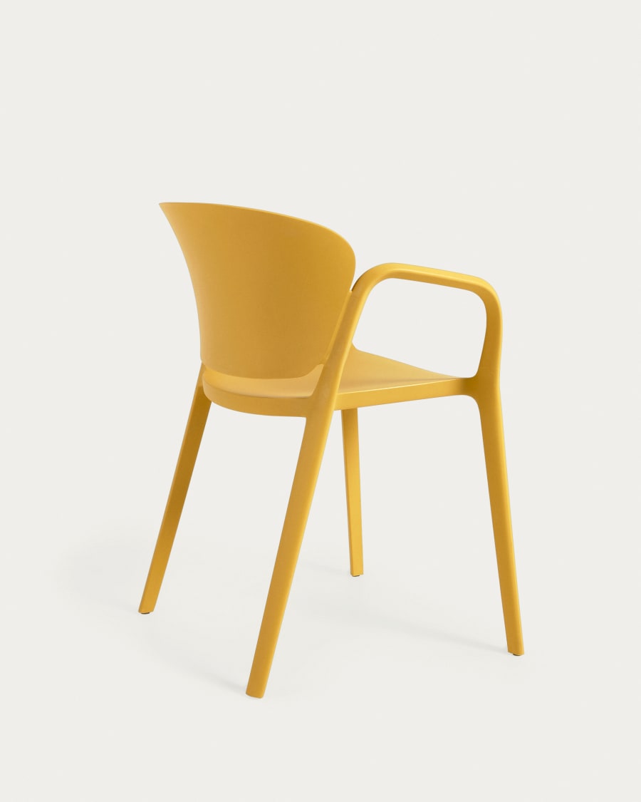 Ania stackable yellow garden chair