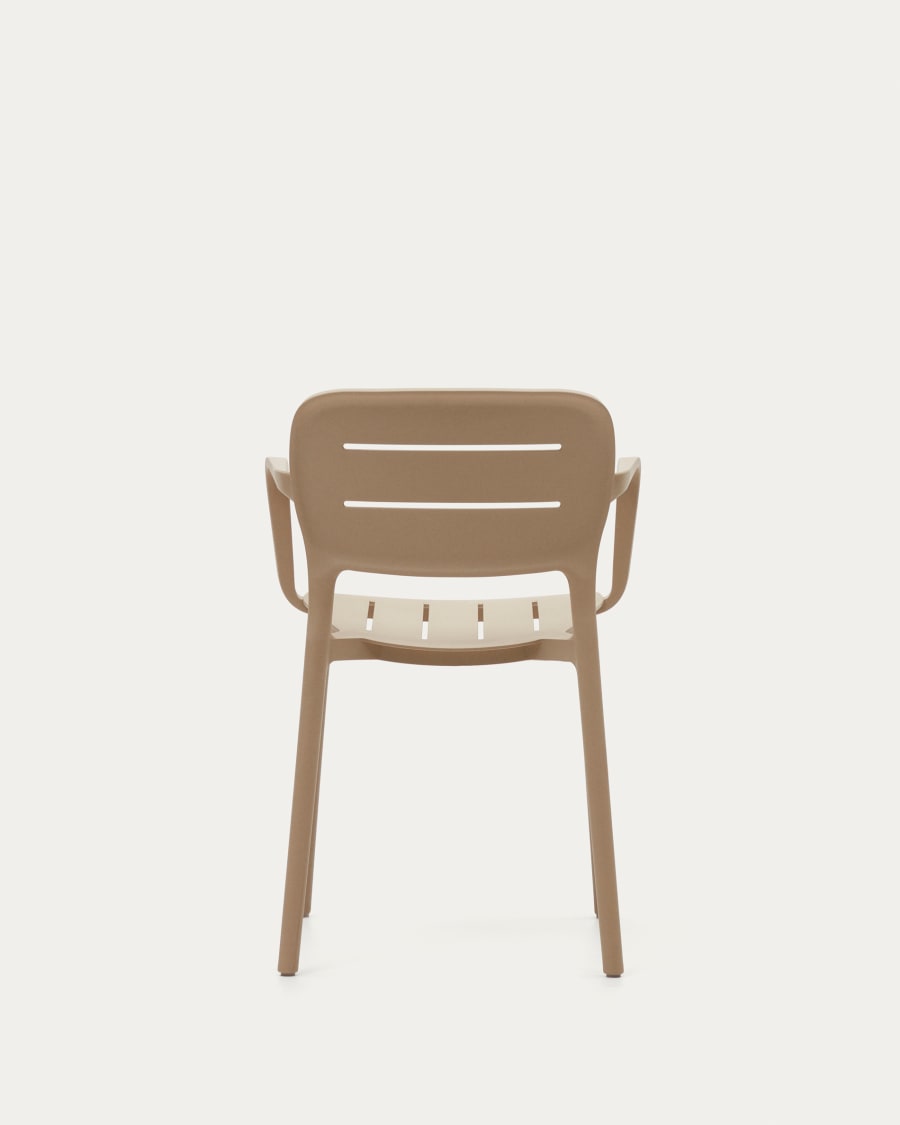 Morella stackable outdoor chair in beige