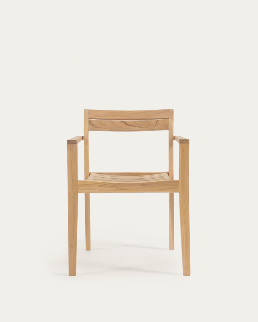 Victoire stackable solid teak outdoor chair