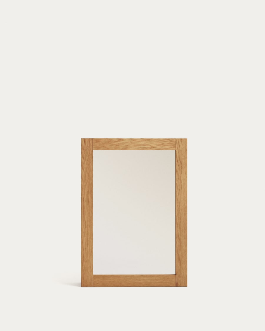 Plubia medicine cabinet with mirror in solid teak, 50 x 70 cm