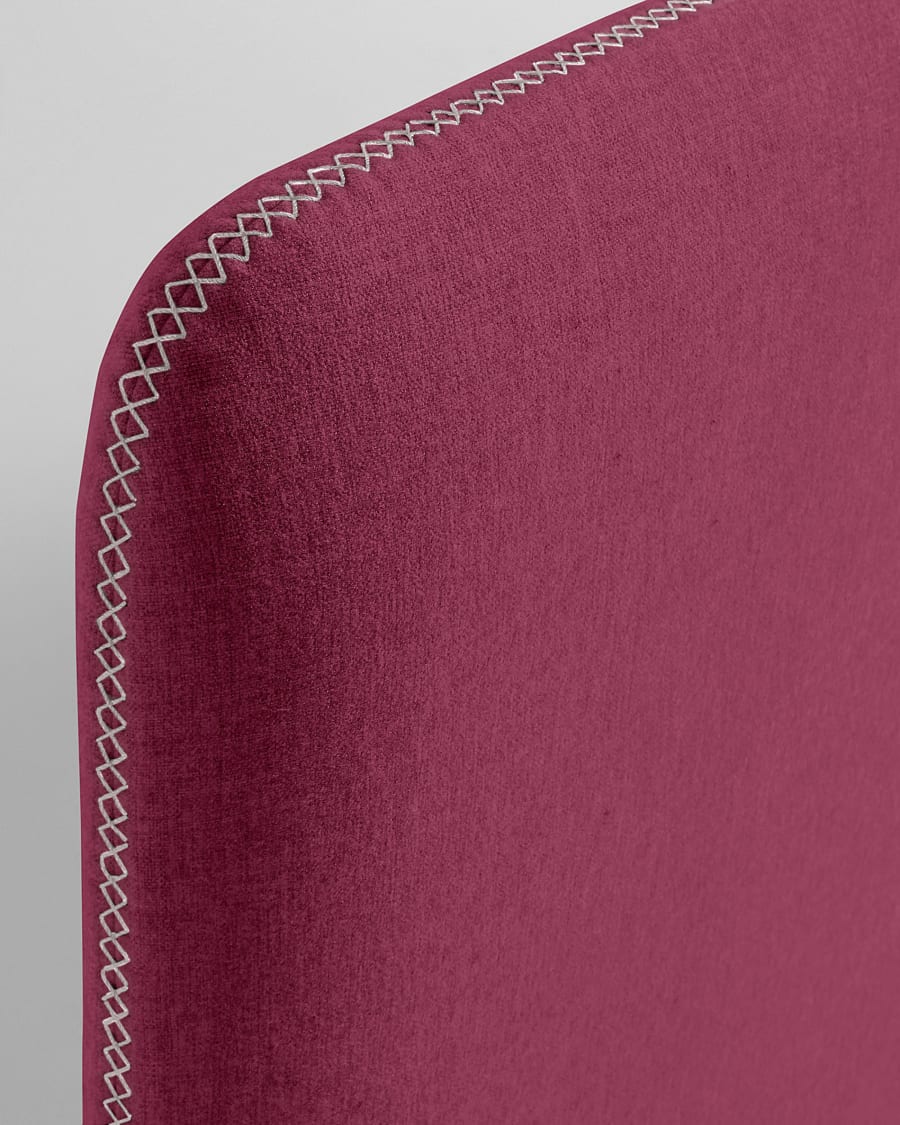 Dyla bed 90 x 190 cm burgundy