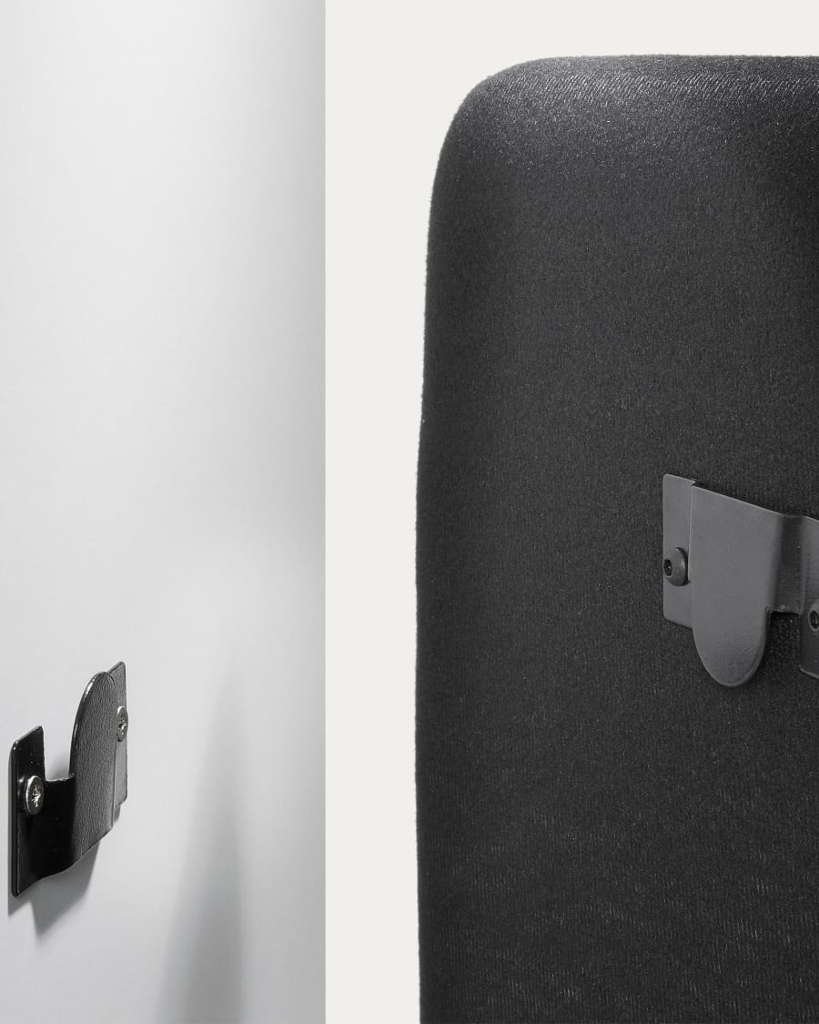 Tête de lit déhoussable Dyla jaune moutarde pour lit de 90 cm FSC Mix Credit