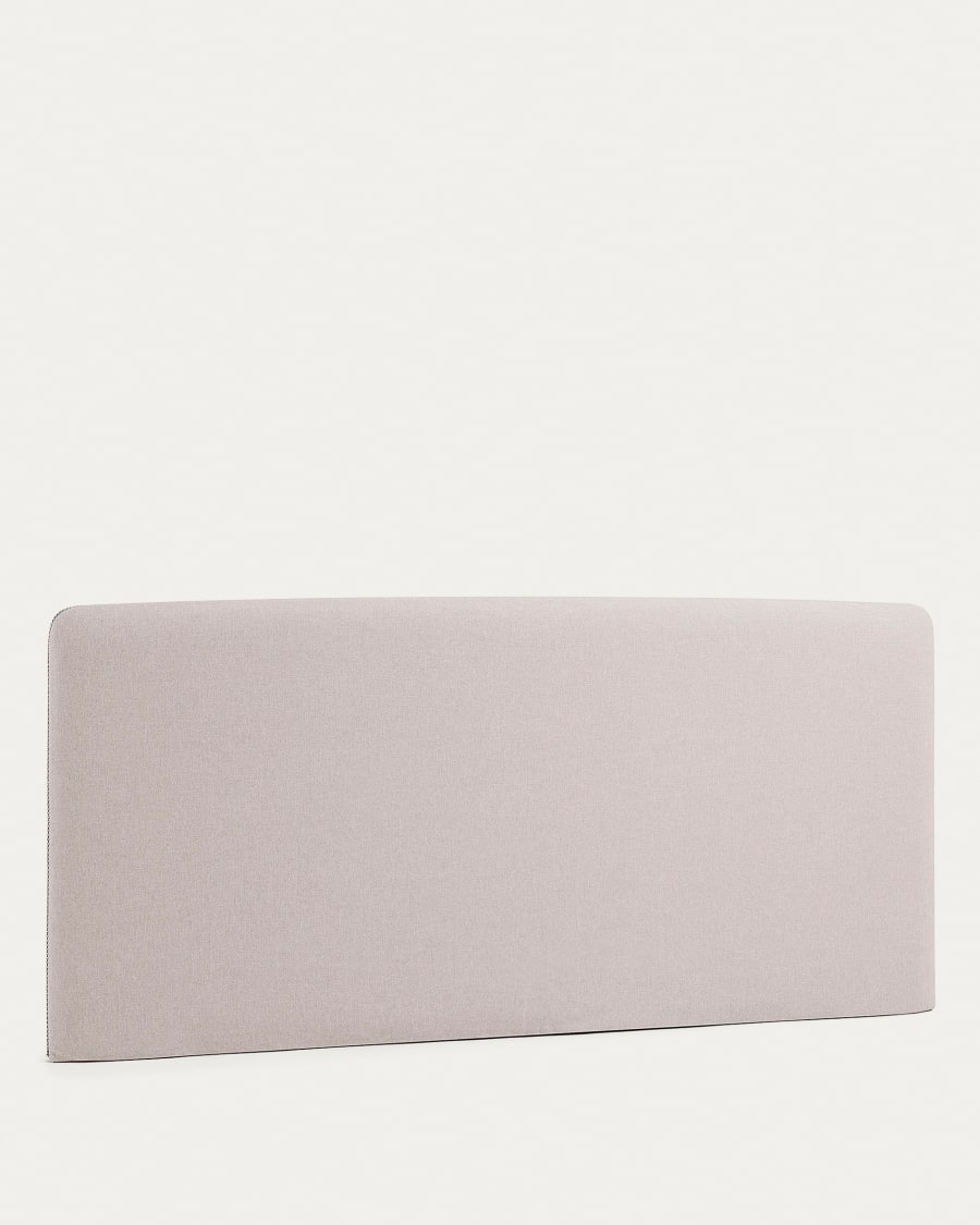 Dyla headboard with removable cover in beige, for 160 cm beds