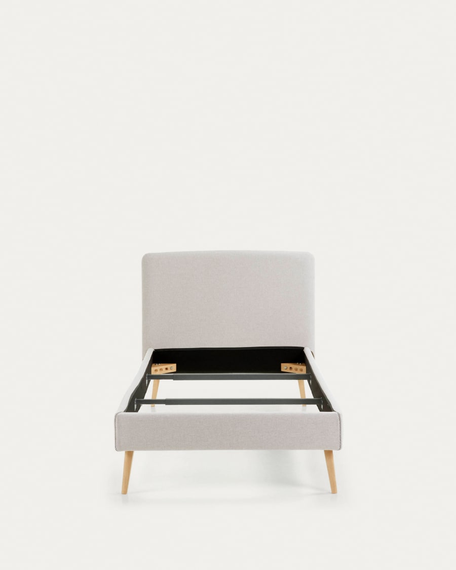 Funda cama Dyla beige para colchón de 90 x 190 cm