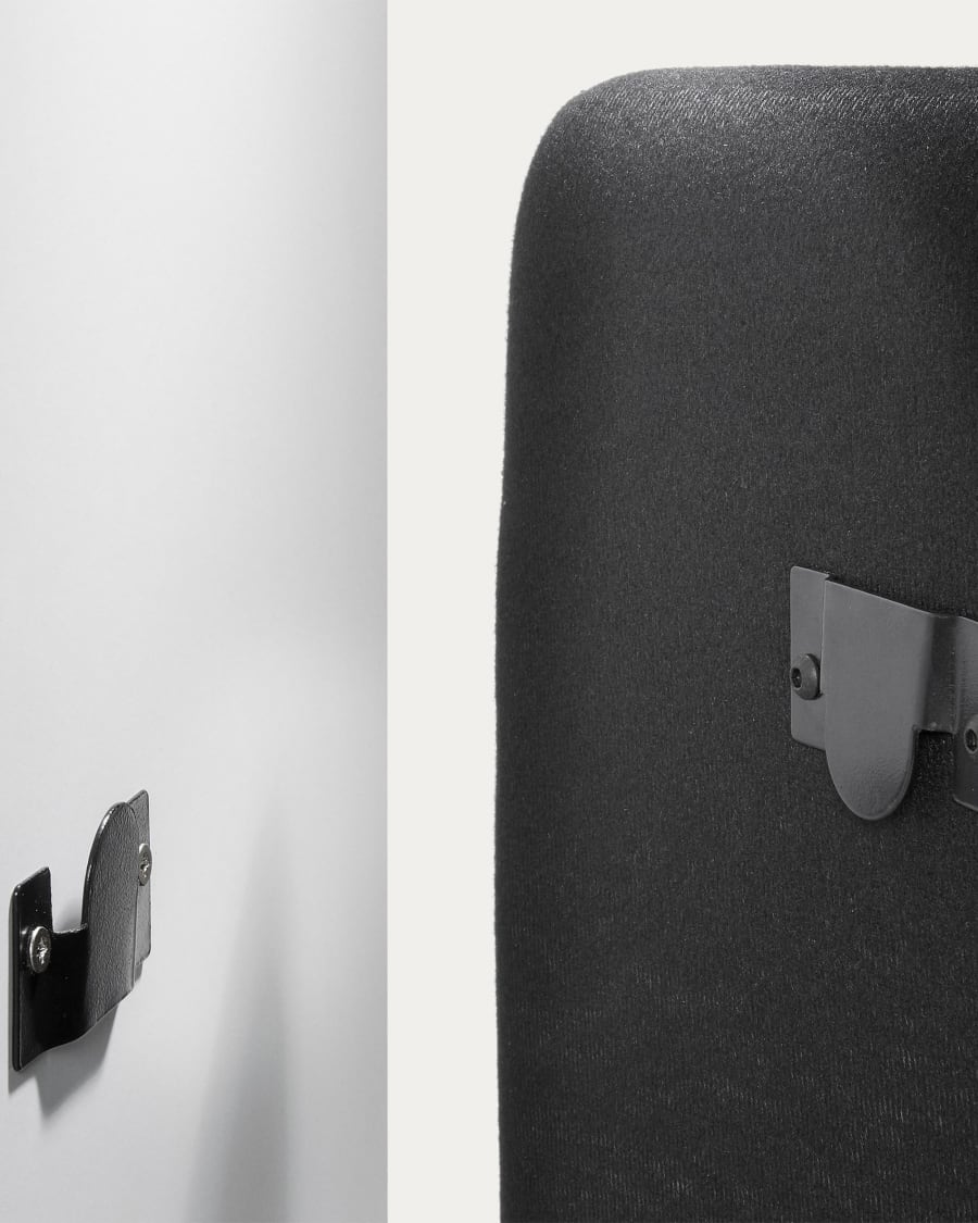 Dyla headboard cover in black for 90 cm beds