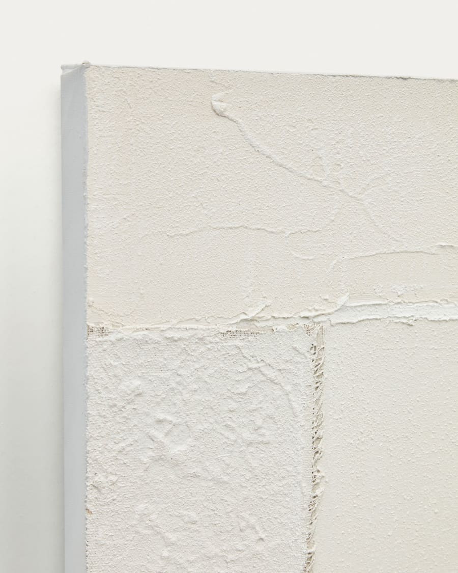Pineda set of 2 abstract canvases in white, 30 x 40 cm
