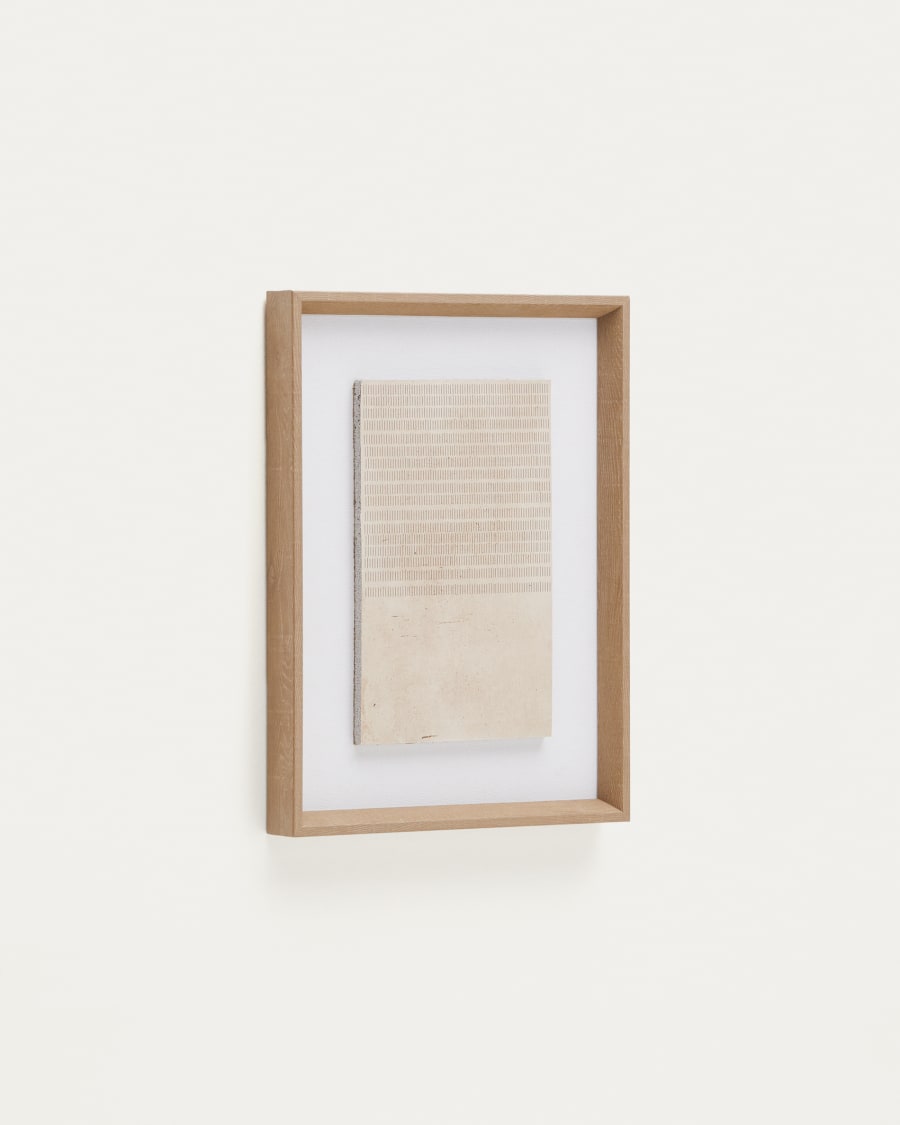 Sormina picture with brown stripes at the top 30 x 40 cm