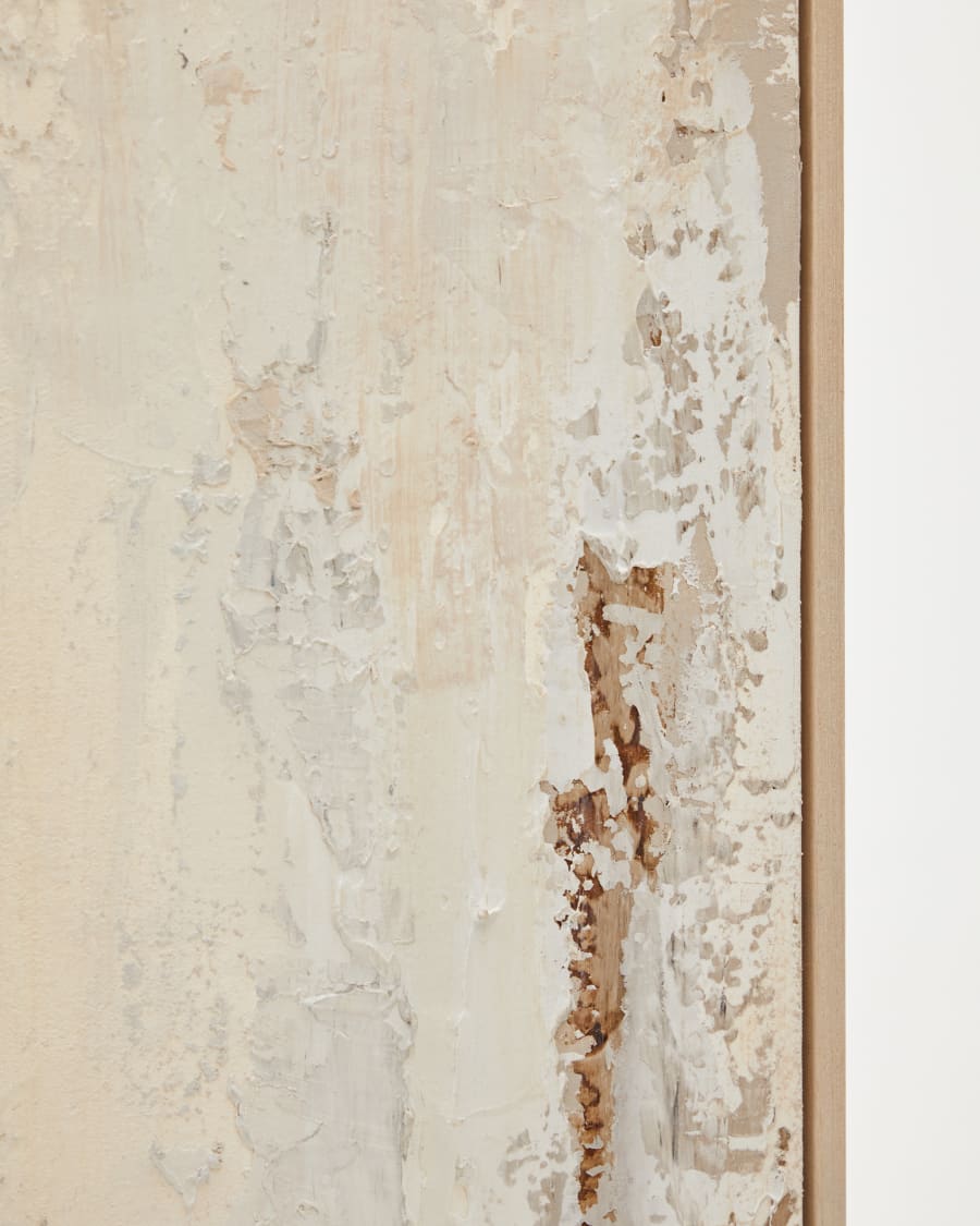 Silpa abstract painting in light beige 200 x 120 cm