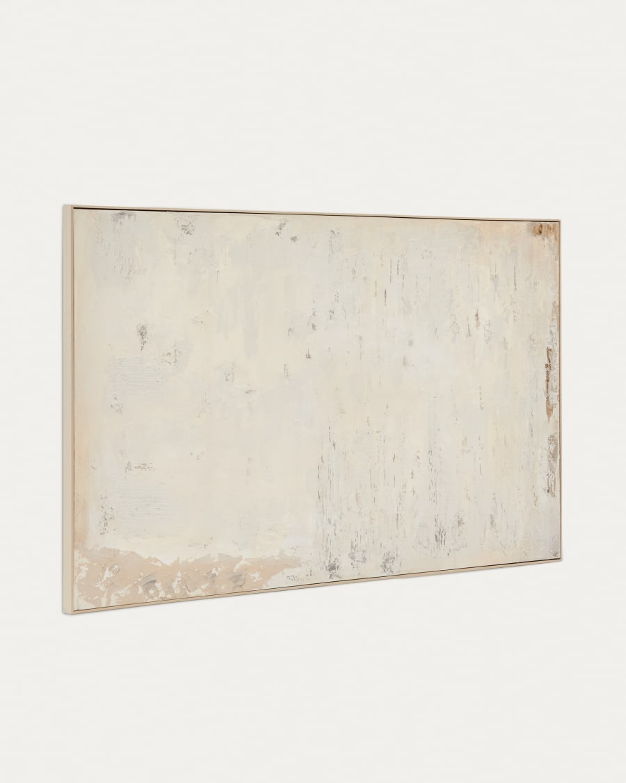 Silpa abstract painting in light beige 200 x 120 cm