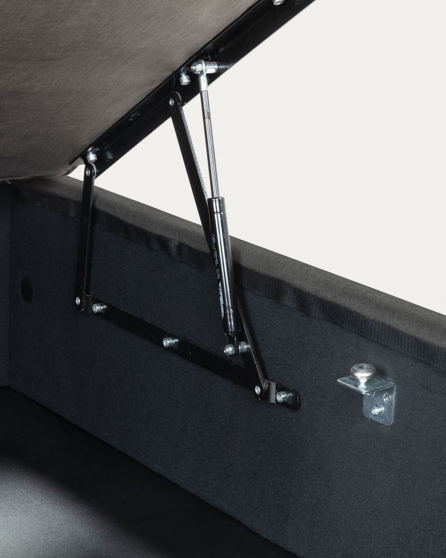 Matters folding sofa in black for a 160 x 200 cm mattress