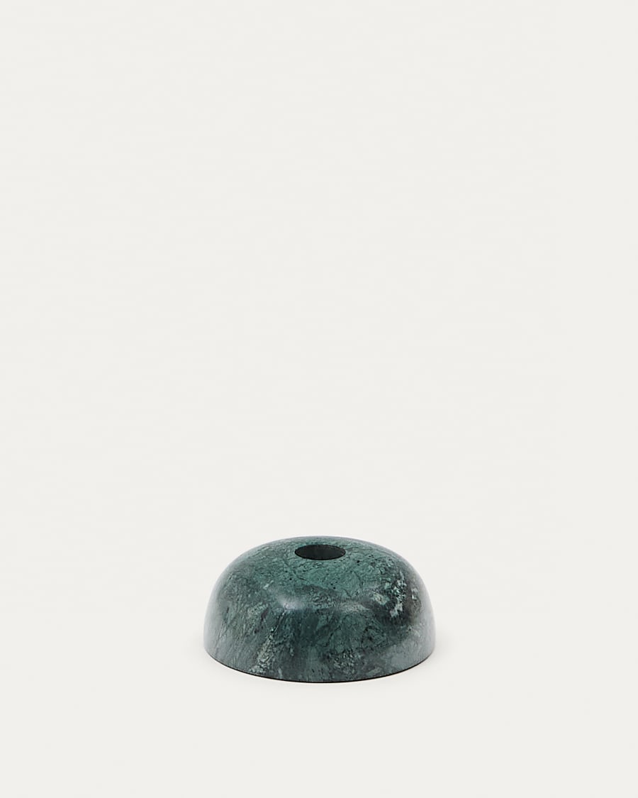 Sintia Kerzenständer aus Marmor grün 4 cm