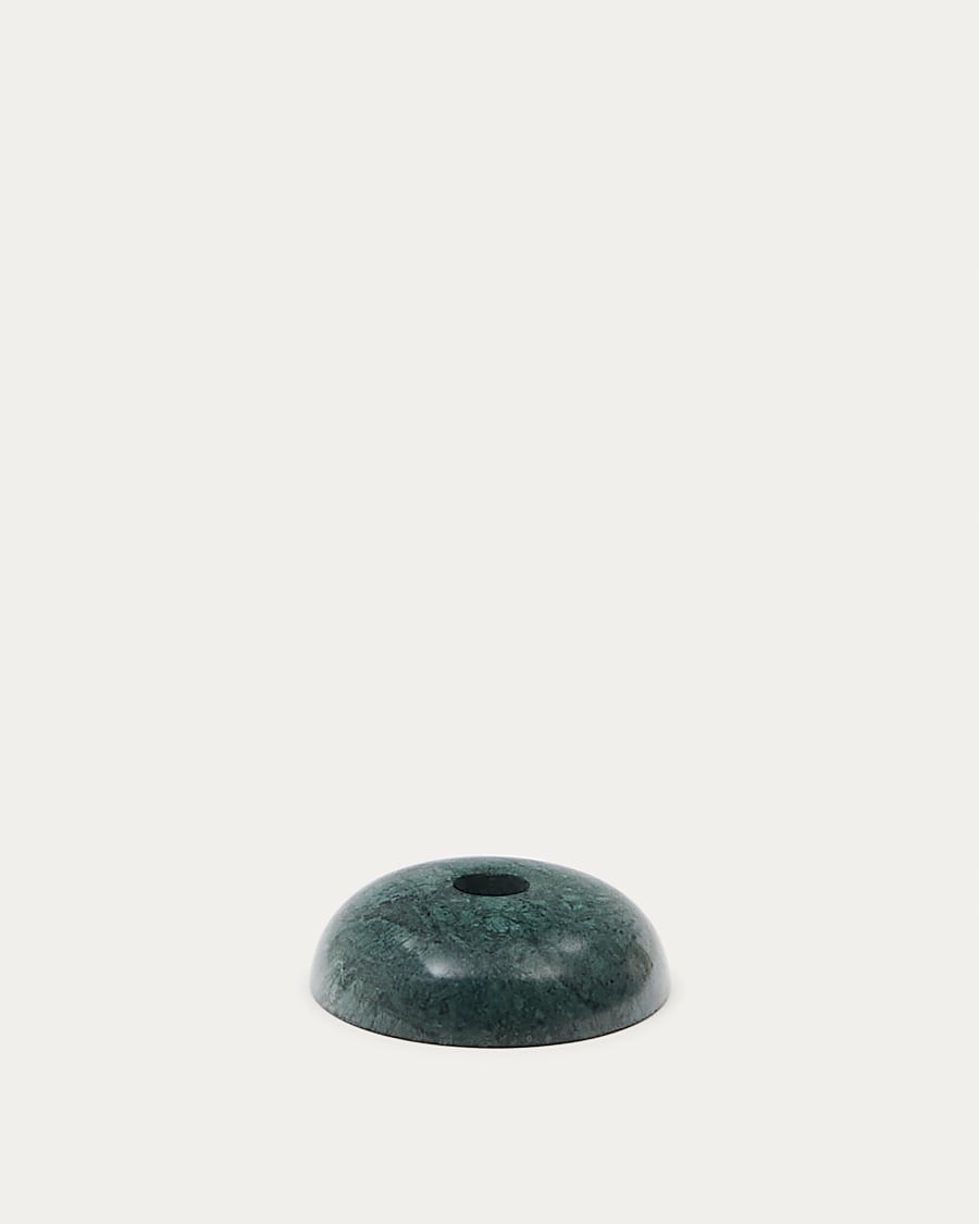 Sintia Kerzenständer aus Marmor grün 3 cm