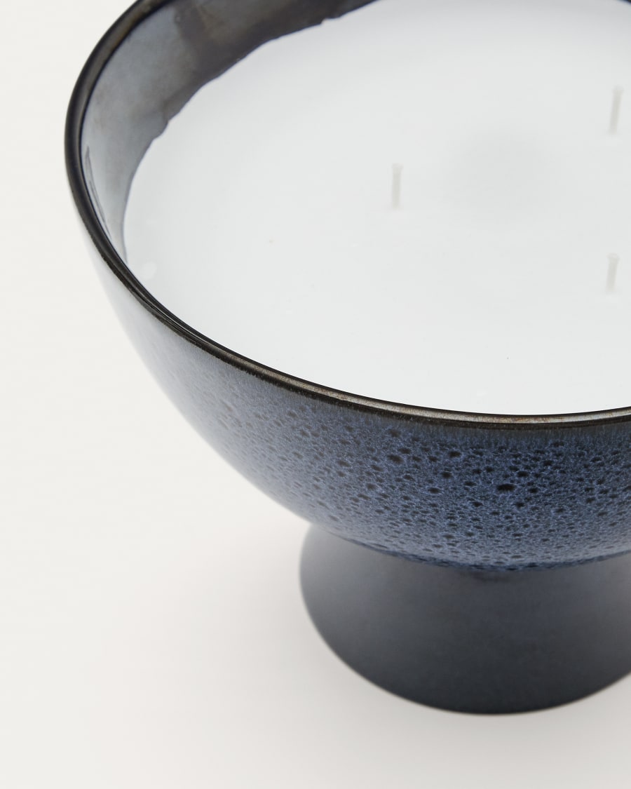 Sapira Ceramic Candle in Blue Ø 20 cm