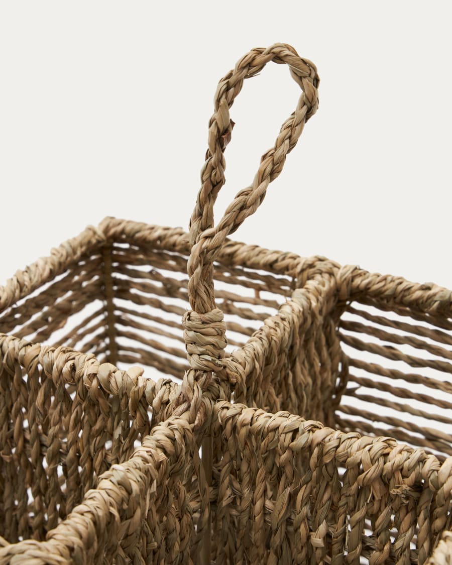 Tossa natural fiber cutlery basket