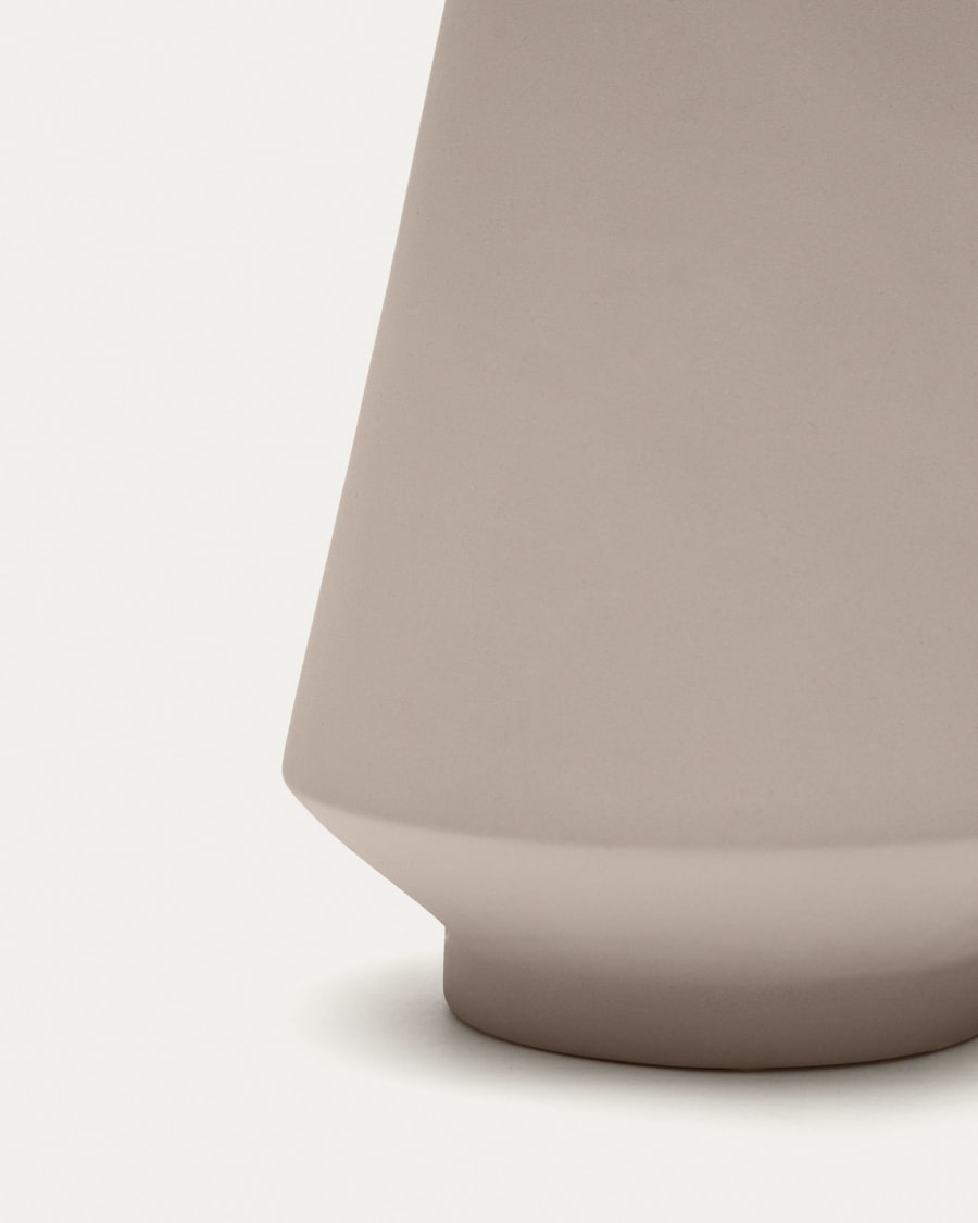 Monells ceramic vase in beige, 38 cm