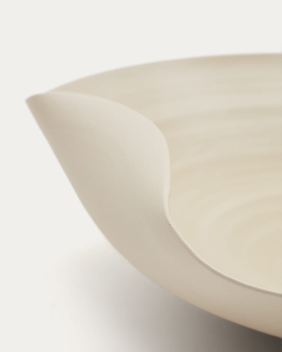 Macaire beige ceramic centrepiece Ø 37 x 34 cm