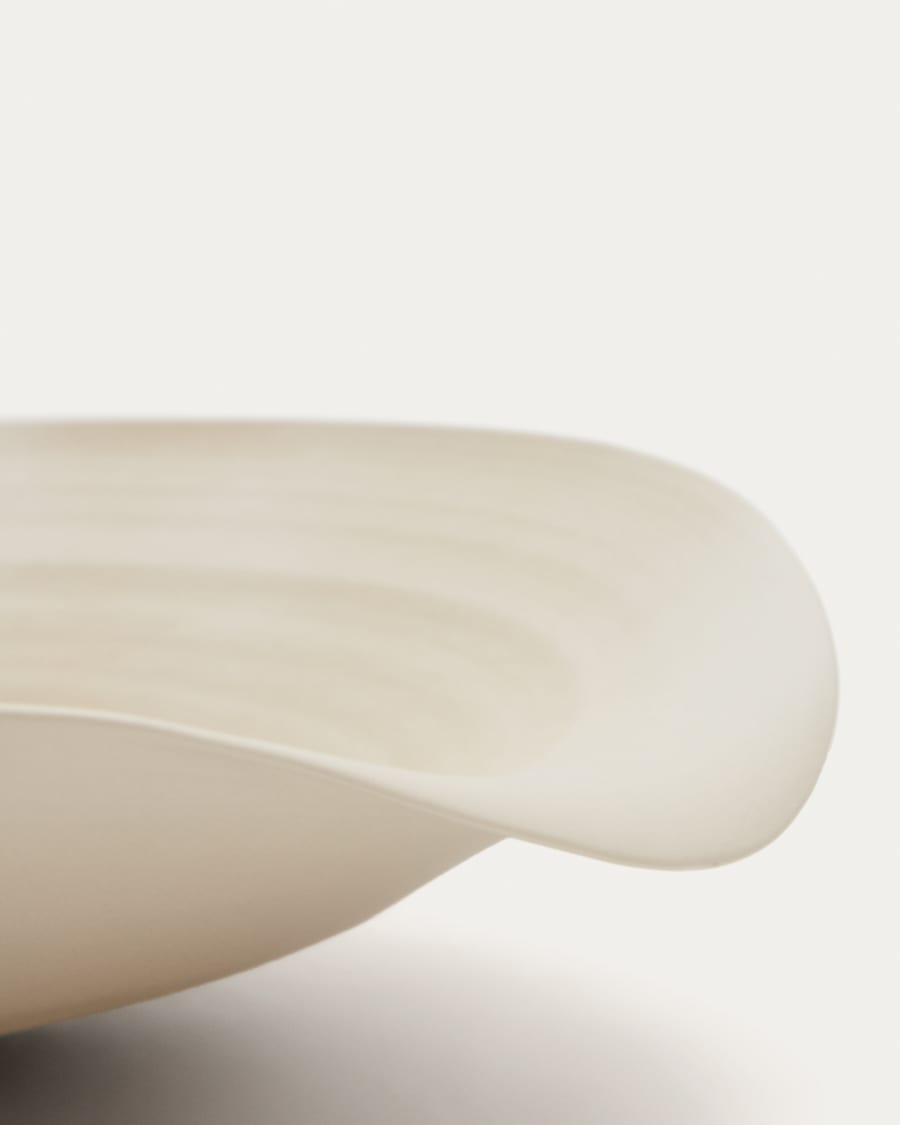 Macaire beige ceramic centrepiece Ø 37 x 34 cm