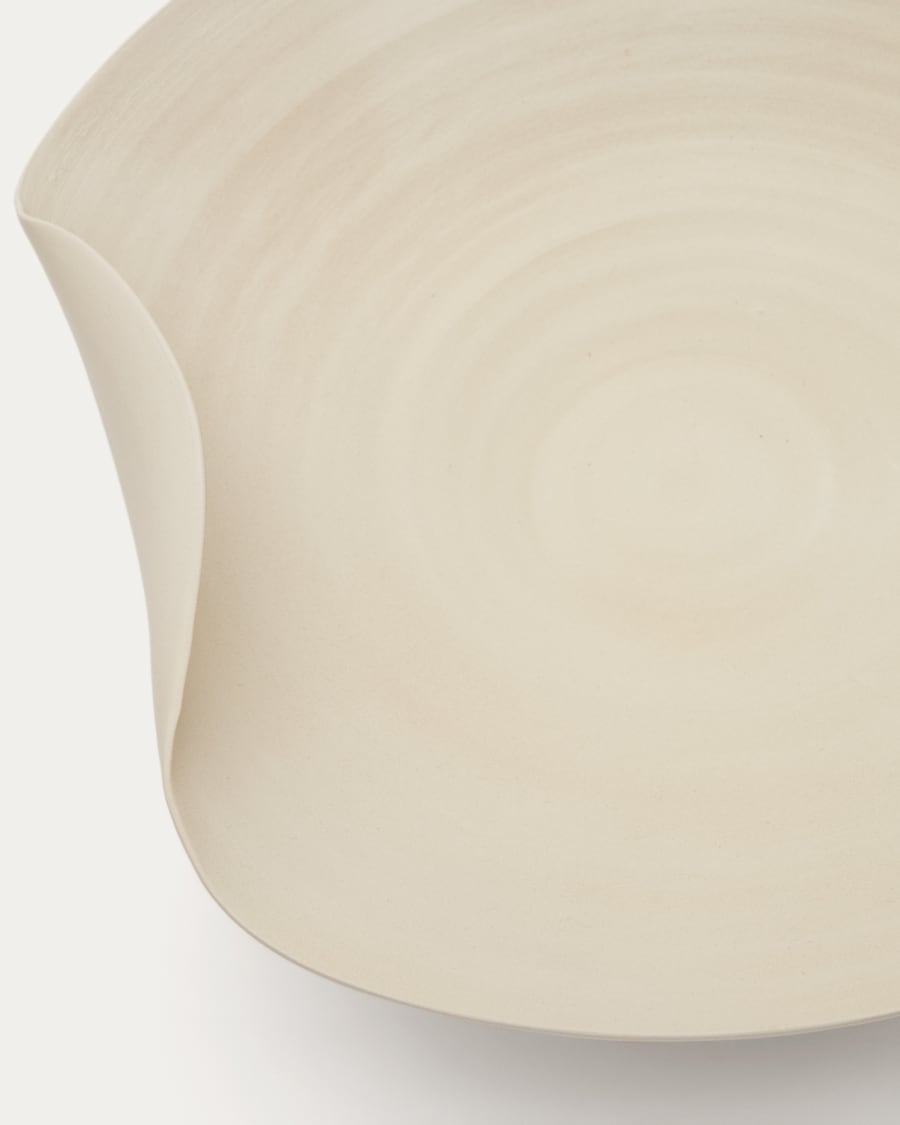 Macaire beige ceramic centrepiece Ø 37 x 34 cm