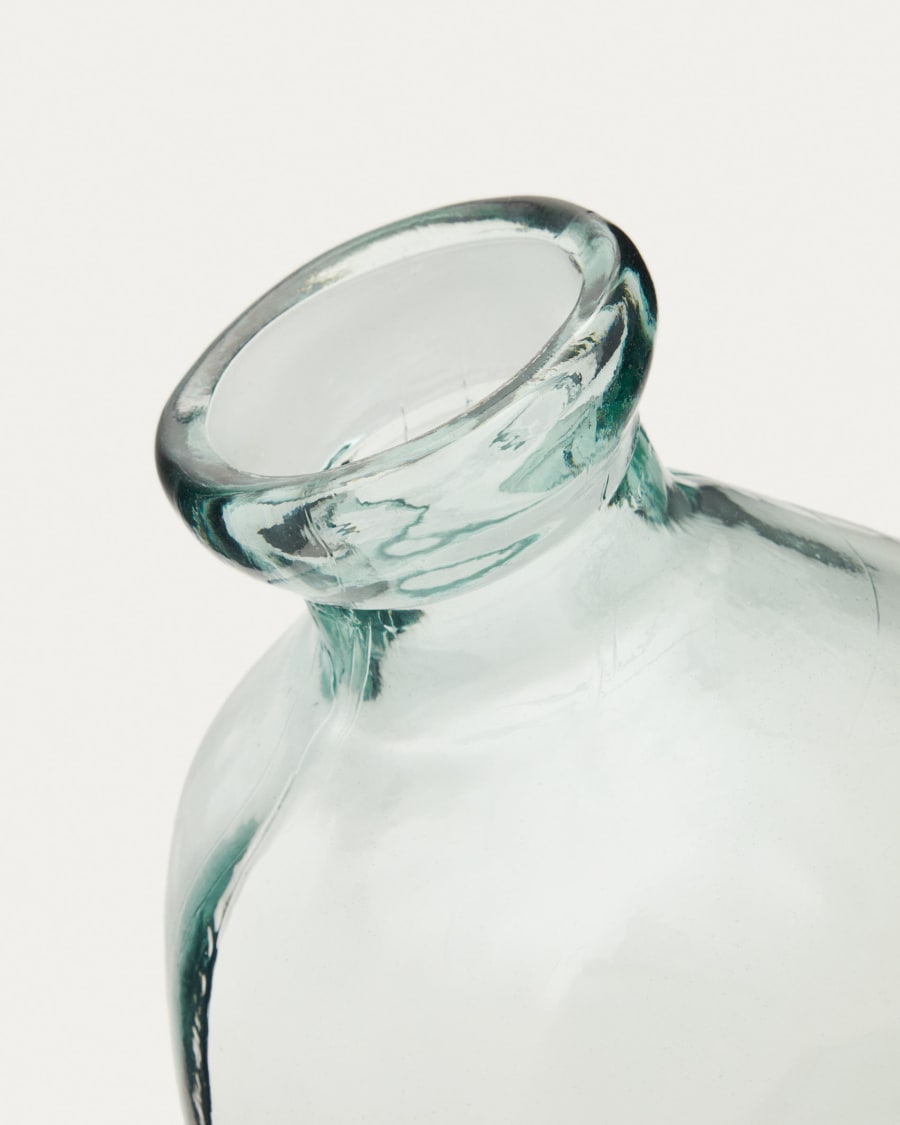 Brenna Vase aus transparentem Glas 100% recycelt 73 cm