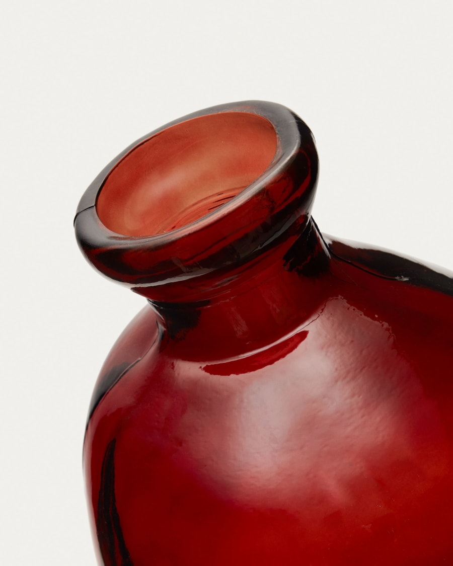 Brenna vase in 100% recycled brown glass, 73 cm