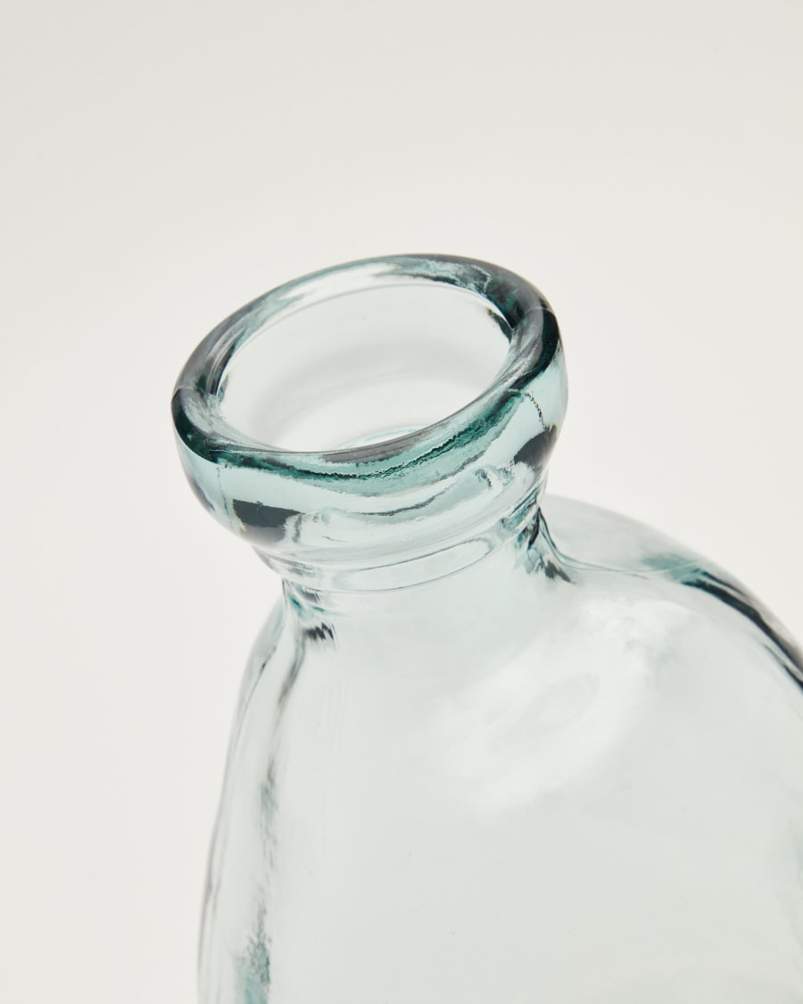 Brenna Vase aus transparentem Glas 100% recycelt 51 cm