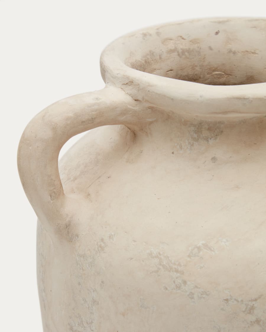 Miley beige papier-mâché vase 50 cm