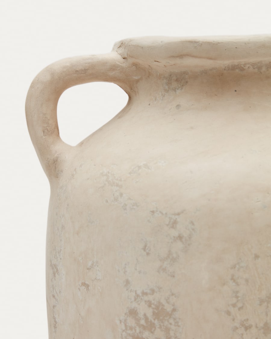 Miley beige papier-mâché vase 50 cm