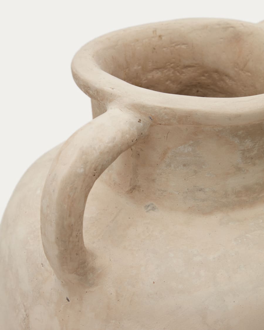 Miley beige papier-mâché vase 64,5 cm