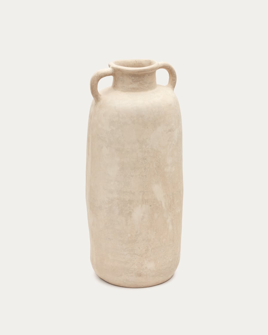 Miley beige papier-mâché vase 64,5 cm