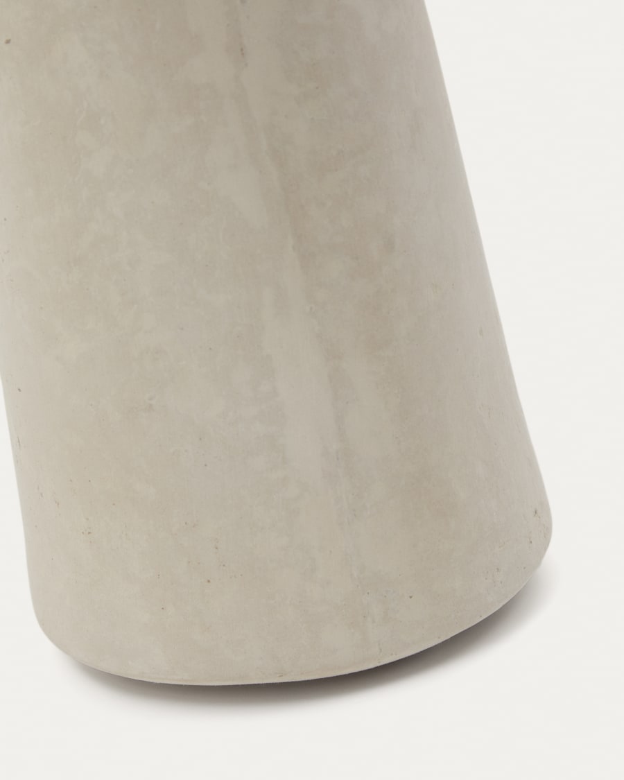 Silvara papier mâché vase in white 16 cm