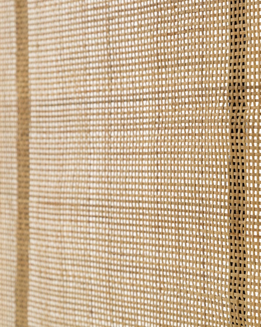 Lalita rattan headboard with a black finish, for 160 cm beds