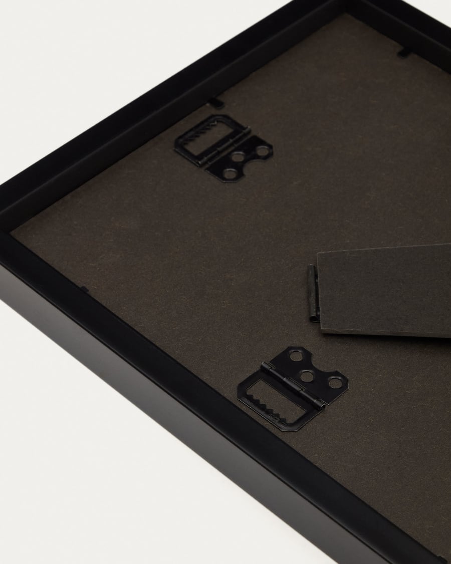 Neale wooden photo frame with black finish, 21 x 28 cm