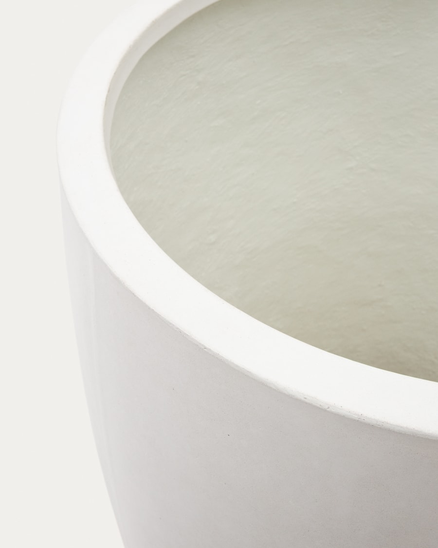 Aiguablava White Cement Planter Ø 75 cm