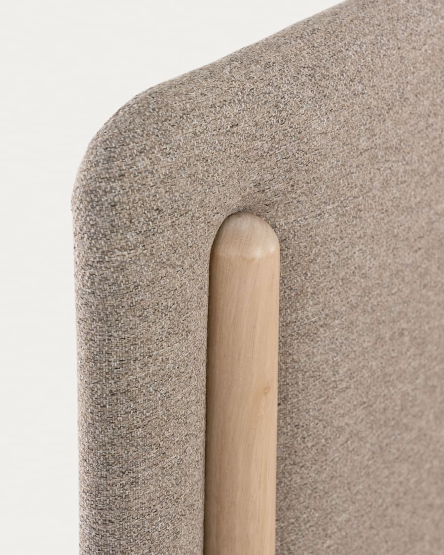 Shayndel bed made from solid rubber wood, for a 90 x 190 cm mattress