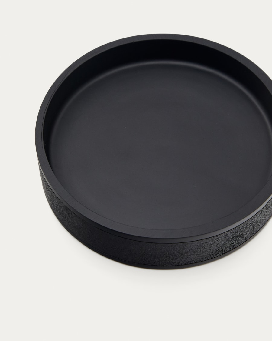 Sisel Black Polyresin Soap Dish