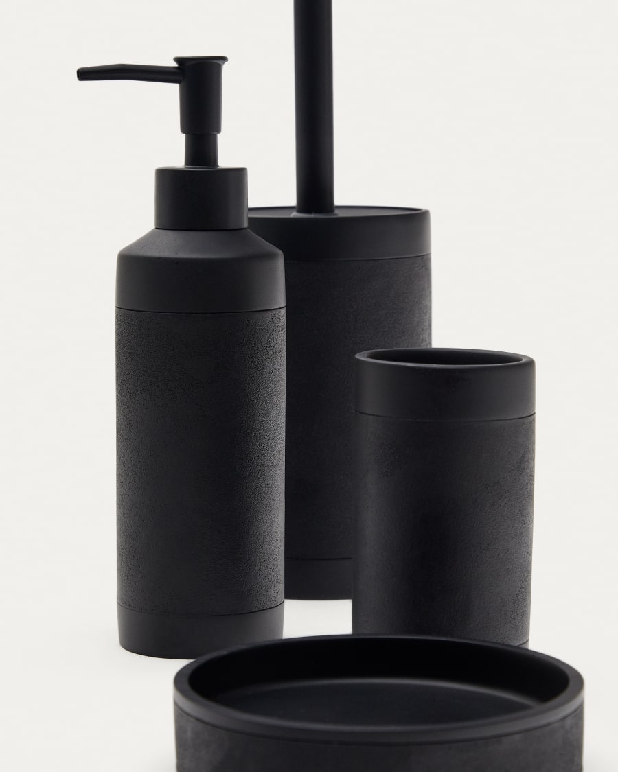 Sisel Black Polyresin Soap Dish