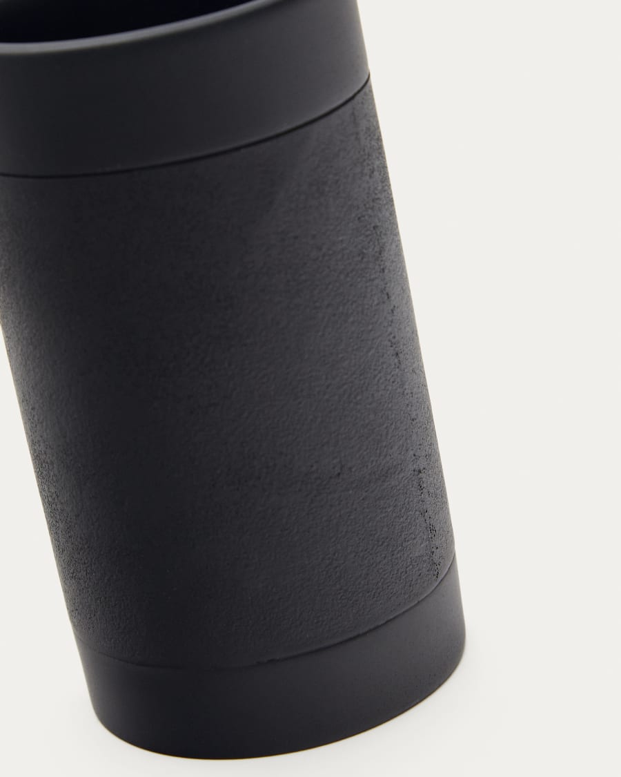 Black Polyresin Sisel Toothbrush Holder