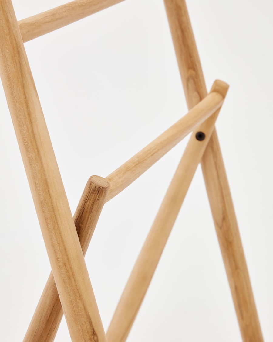Roxana towel rack in solid teak, 50 x 95 cm