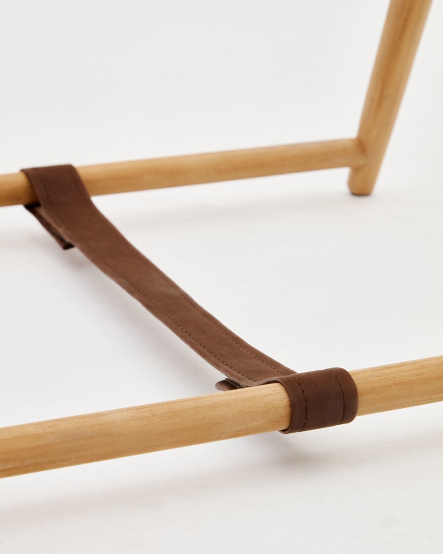 Roxana towel rack in solid teak, 50 x 95 cm