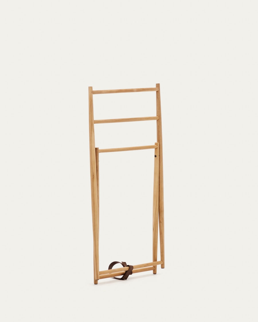 Roxana towel rack in solid teak, 50 x 95 cm