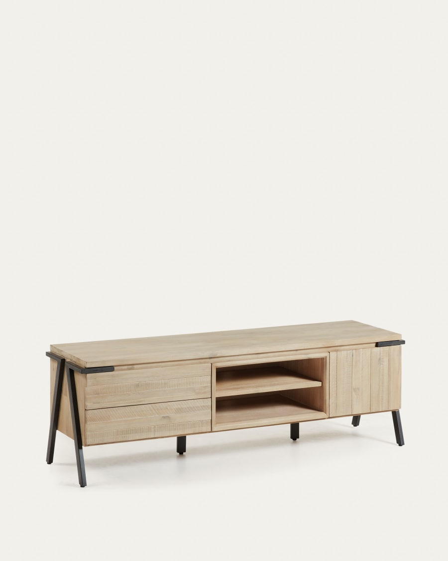 Solid dark wood tv unit cheap