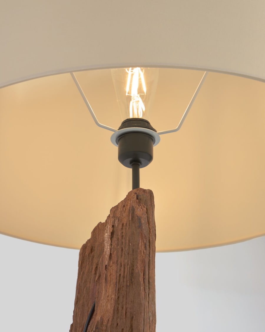 Powell floor lamp made of recycled wood