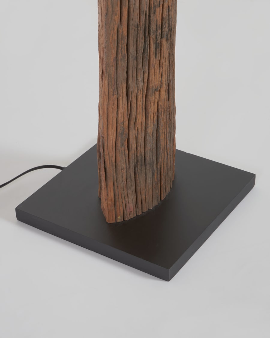 Powell floor lamp made of recycled wood