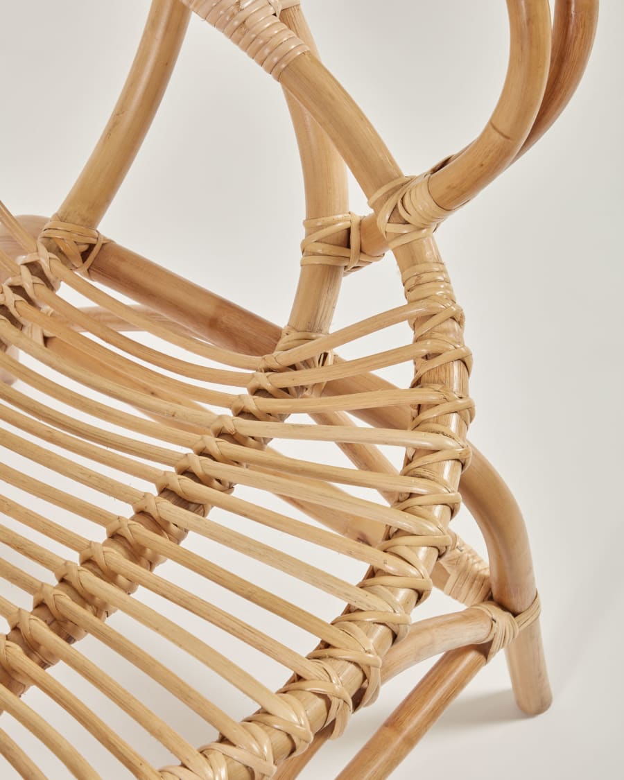 Mimosa rattan armchair with natural finish