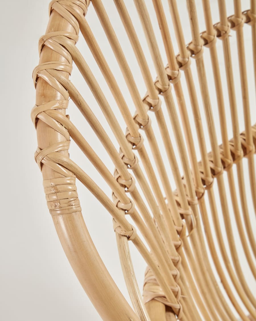 Mimosa rattan armchair with natural finish