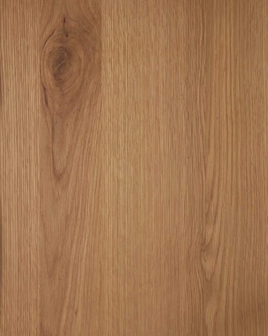 Rasha bedside table with oak veneer with natural finish 49 x 45 cm.