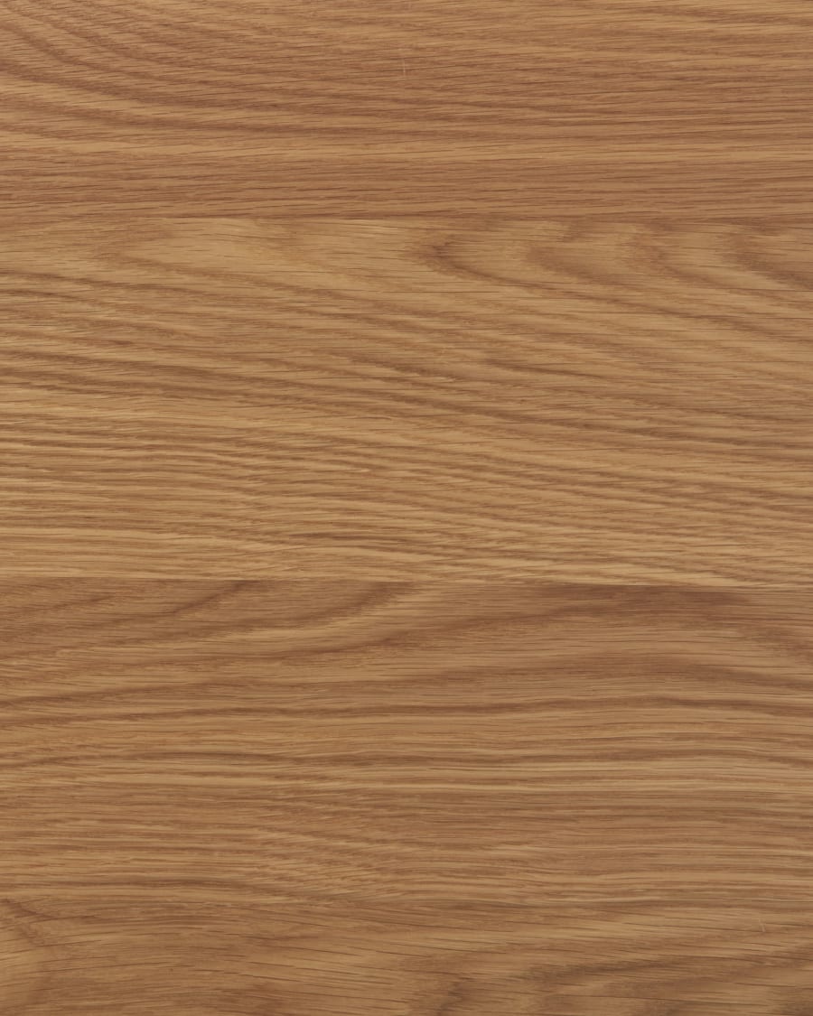 Rasha oak wood veneer headboard with a natural finish, for 160 cm beds