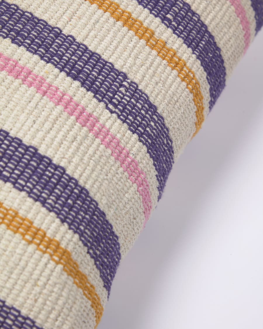 Marilina cushion cover 100% cotton in multicoloured stripes 45 x 45 cm