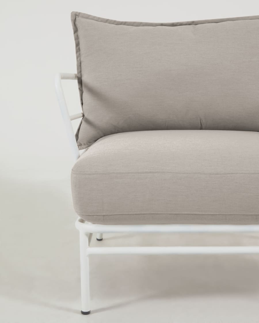 Mareluz armchair in white steel